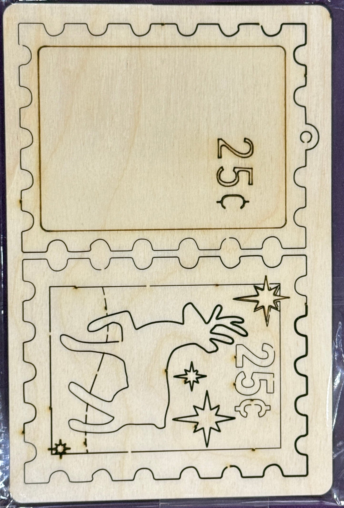 Pop-Out Ornament Kit: Reindeer Postage Stamp