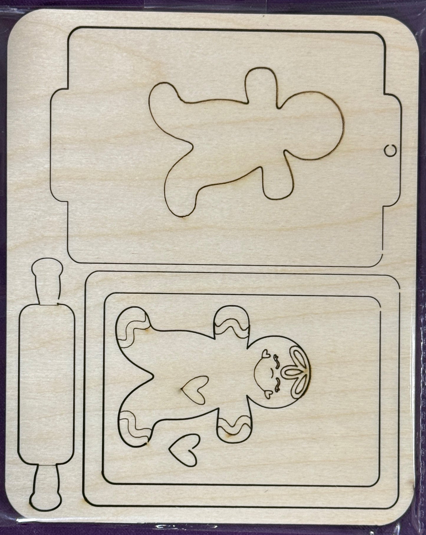 Pop-Out Ornament Kit: Gingerbread Cookie Sheet