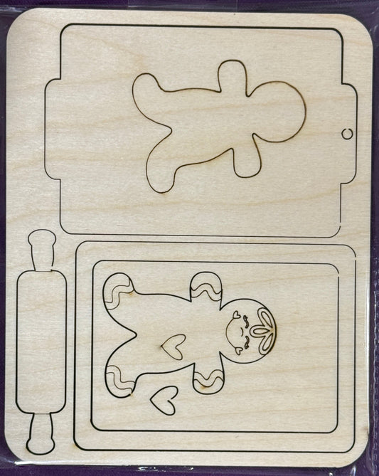 Pop-Out Ornament Kit: Gingerbread Cookie Sheet