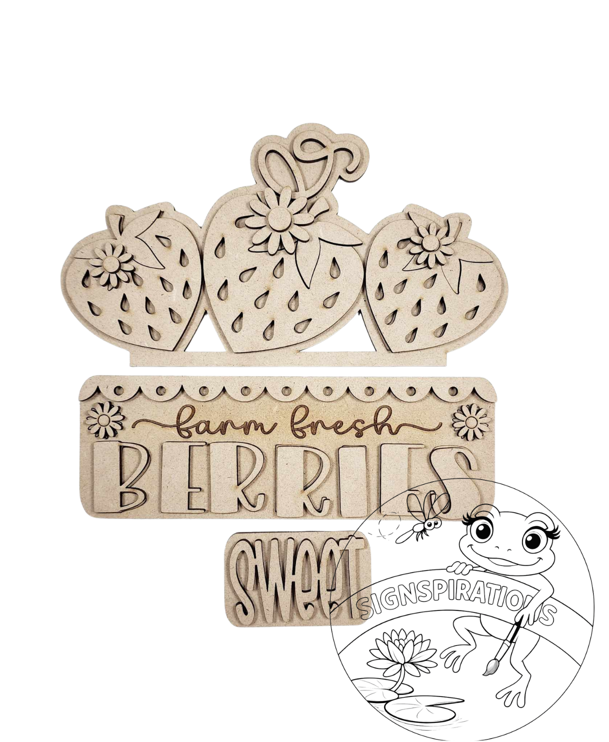 Inserts (3 parts) - Truck, Basket, House, Wall Hanger