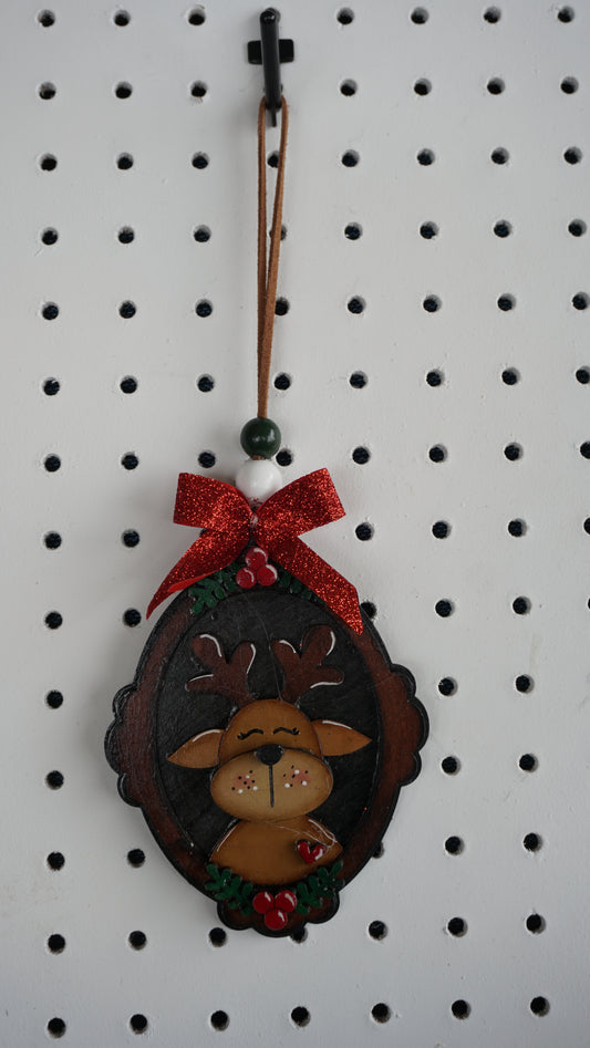 Reindeer Picture Frame Ornament