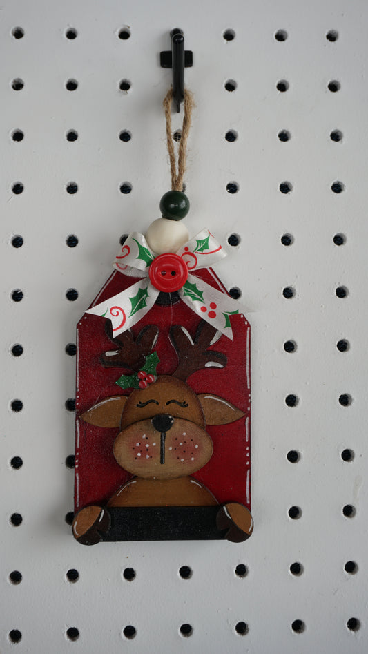 Reindeer Tag Ornament
