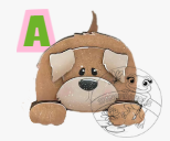 Dog Shelf Hanging Sitter over shelf - unpainted wooden cutouts, ready for you to paint (Copy)